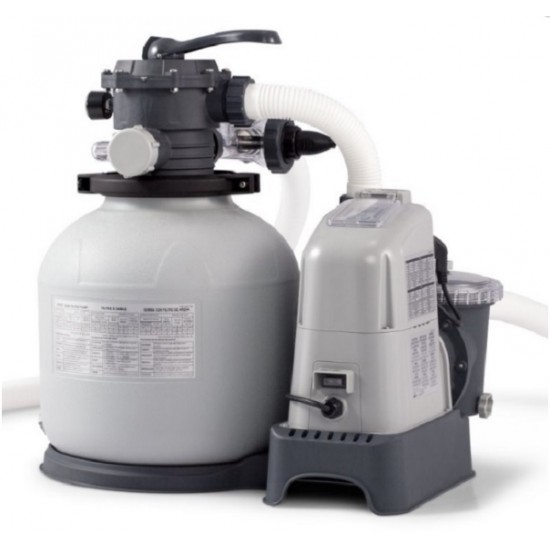 Filtru de nisip cuartos KRYSTAL CLEAR cu debit apa 5700 l/ora + solinator Filtru de nisip cuartos KRYSTAL CLEAR cu debit apa 5700 l/ora + solinator