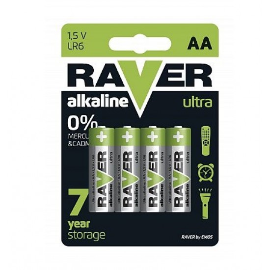 Baterii alkaline Raver 1,5 V AA Baterii alkaline Raver 1,5 V AA