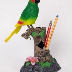 Papagal vorbitor si suport creioane 2in1