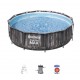 Piscina cu cadru Steel Pro Max Wood 366 x 100 cm cu accesorii Piscina cu cadru Steel Pro Max Wood 366 x 100 cm cu accesorii