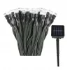 Lant cu 200 LED-uri lumina alba-calda cu incarcare solara, 20m