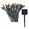Lant cu 100 LED-uri multicolore cu incarcare solara, 10 m