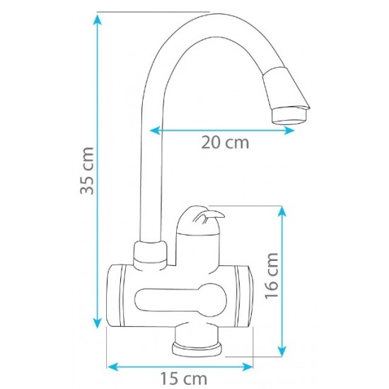 Robinet electric apa calda DIGITAL Robinet electric apa calda DIGITAL