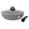 Tigaie granit Wok 30 cm cu maner detasabil 